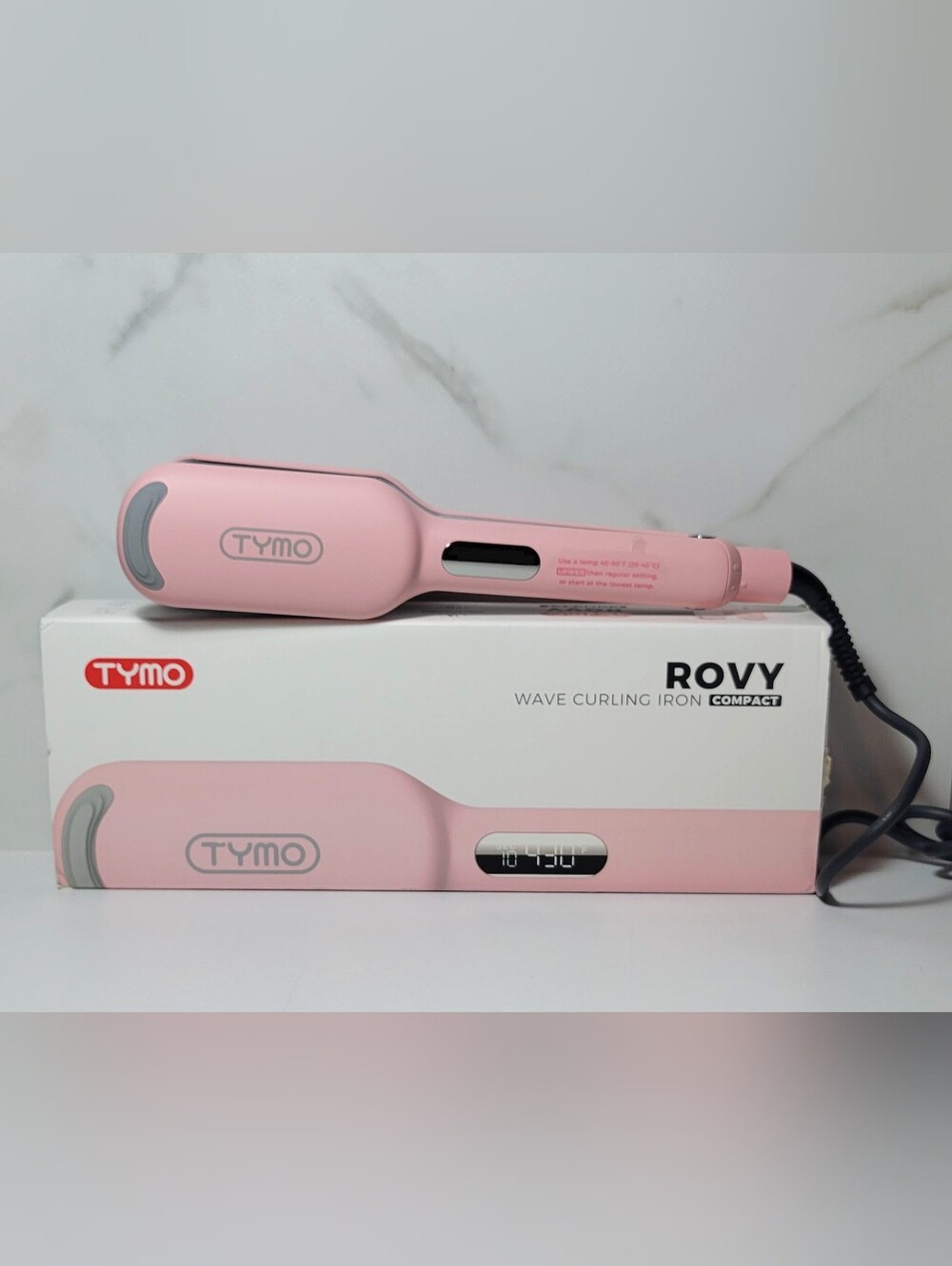 TYMO Rovy Compact Waver Curling Iron Pink Size 1 Inch